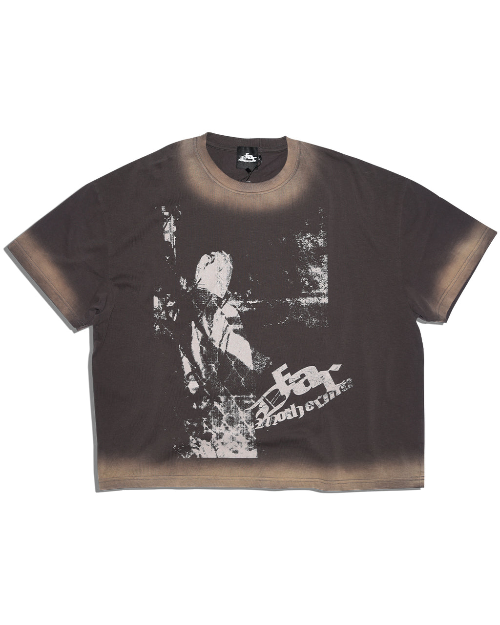 Brown Washed Boxy Tshirt
