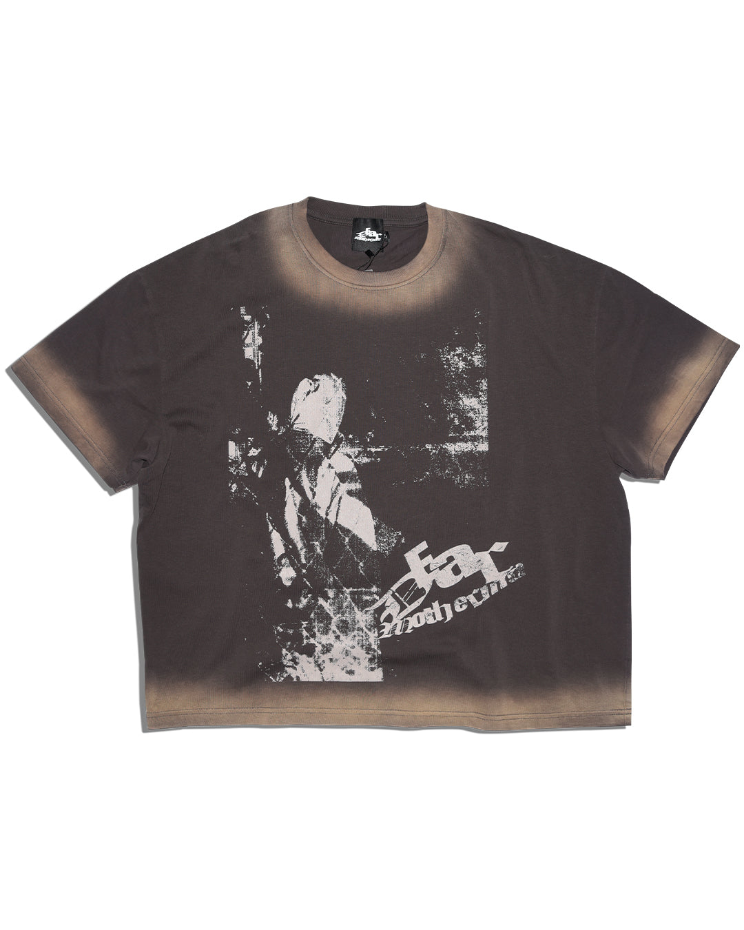 Brown Washed Boxy Tshirt