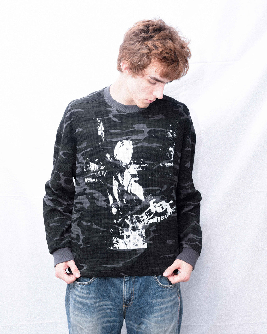 Camo Waffle Thermal  Longsleeve